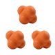 thumbnail image 1 of Soidarity Pelota de entrenamiento Hexagonal de 3 uds., pelota de reacción divertida para exteriores, pelota de silicona para coordinación de agilidad, Gimnasios en casa naranja Soidarity HW4311-05, 1 of 6