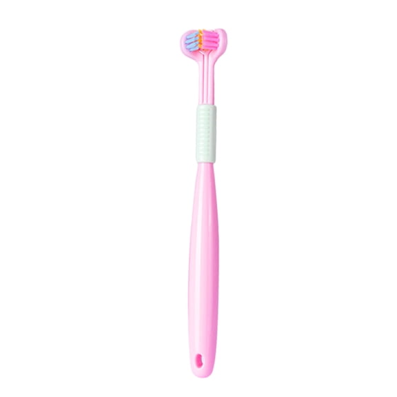 Bewildely Cepillo de triple para limpieza de y cepillo de de triple limpieza triple para limpieza de A22 Peach Pink Child Type3 NO3