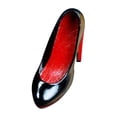 thumbnail image 2 of KLKCMS 1/6 Scale Figure Pointed Toe Pumps Shoes Cosplay Retro Miniature Soldier Costume Black B, 2 of 9