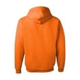 thumbnail image 5 of JERZEES Safety Hooded Sweatshirt – High-Visibility Workwear, NuBlend ANSI Compliant, Durable Fleece Hoodie,8 oz.50/50 cotton/polyester in Safety Orange Workwear, Size- 3XL, 5 of 5