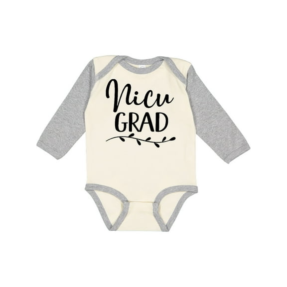 Inktastic Nicu Graduate Baby Boys or Girls Long Sleeve Baby Bodysuit