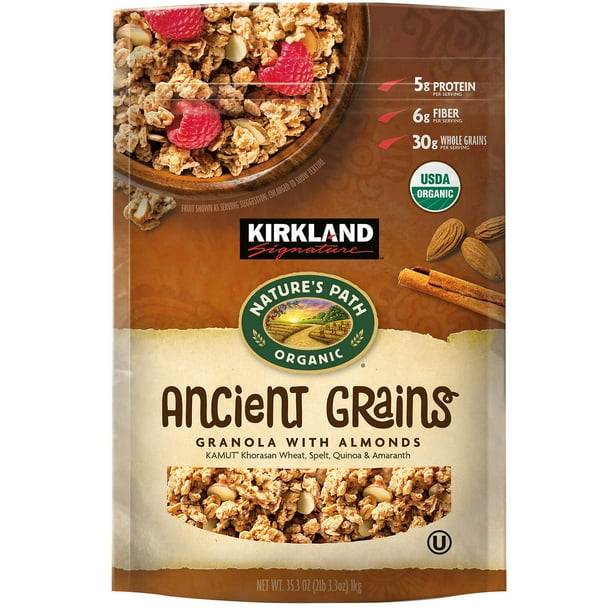 KS Kosher USDA Organic Ancient Grains Probiotic Granola, 35.3 oz