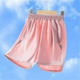 thumbnail image 4 of Mlzmgr Lightweight Shorts for Kid Ice Silk Quick Drying Atheltic Casual Shorts with Pockets 6-16 Years, 4 of 4
