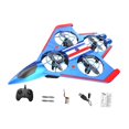 thumbnail image 4 of Avión teledirigido RC con alas fijas, helicóptero, avión de combate, multicolor. Azul Rojo 1 Batería, 4 of 9