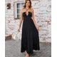 thumbnail image 2 of Vestido GLENGE para verano, maxi playa, bohemio, halter, cuello en V, sin espalda, para mujer, 2 of 5