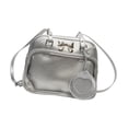 thumbnail image 4 of Bolso Ita Bag de piel sintética para mujer, mochila para fiesta, regalo de anime, exhibición de compras Plata, 4 of 9