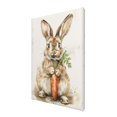 thumbnail image 2 of 8x12 inch Paintings Wall Decor Rabbit Eating Carrots,Indoor Home Living Room,Yard,Kitchen,Nursery Decor Wall Art Prints,For Rabbit Enthusiast Gift,Retro Rabbit & Carrots Decor Posters Canvas, 2 of 6