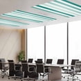 thumbnail image 5 of Fluorescent Light Covers 1 Pack 4x2 ft Ombre Green Stripes Ceiling Light Covers Simple Style Light Filters for Classroom, Office & Home, Drop Ceiling Light Covers, 5 of 8