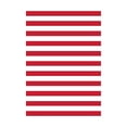 thumbnail image 1 of Plastic Patio Rug - Red Cabana Stripe, 108" x 72", 1 of 1