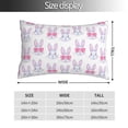 thumbnail image 2 of KLL Heart Rabbit Pillow Covers Envelope Closure,Super Soft and Cozy Fuzzy Fleece Pillow Case Cover (No pillow core） 20"x30", 2 of 5