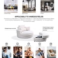 thumbnail image 5 of Modern Swivel Design, Comfortable Foam Cushions - Relaxing in Living Room or Hotel with Storage Ottoman, 5 of 6
