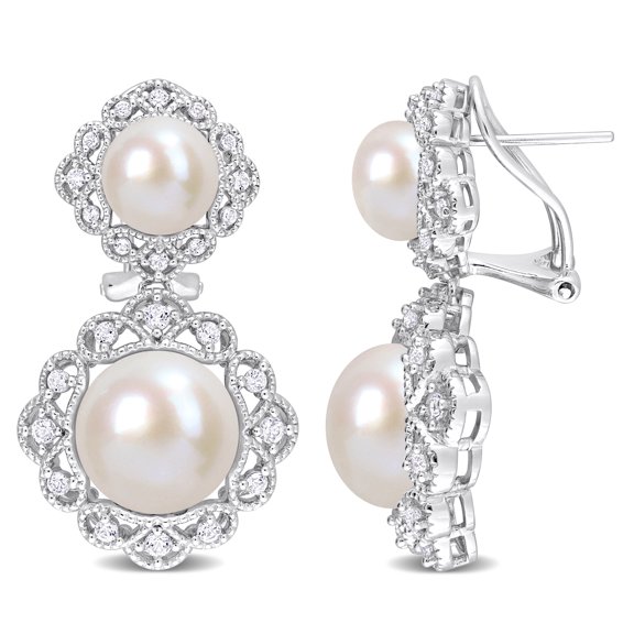 Everly Women's Cultured Pearl Sterling Silver Earrings