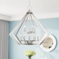 thumbnail image 3 of Livex Lighting Prism 15 Light Foyer Chandelier in Brushed Nickel, 3 of 8