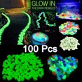 thumbnail image 2 of Guijarros De Jardín Oscuros Que Brillan, Piedras Que Brillan, Rocas, Pasarelas, Camino De Jardín, Patio, Césped, Jardín, Decoración De Patio, Piedras Luminosas, Decoraciones Para Peceras 100 Uds. Scienceny HA024521-04, 2 of 5