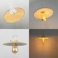thumbnail image 2 of Kiven 2-Light Plug in Pendant Light,Industrial Hanging Light with 15FT Cord, Remote Control, Timer,Dimmable Ceiling Pendant Light Yellow Finish, 2 of 7