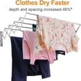 thumbnail image 3 of Wall Mounted Laundry Clothes Drying Rack Clothing Retractable Accordion Wall Hanger Collapsible Hanging Towel Holder for Laundry Bathroom(17-32inch Variable Enhanced,Adjustable Length), 3 of 6