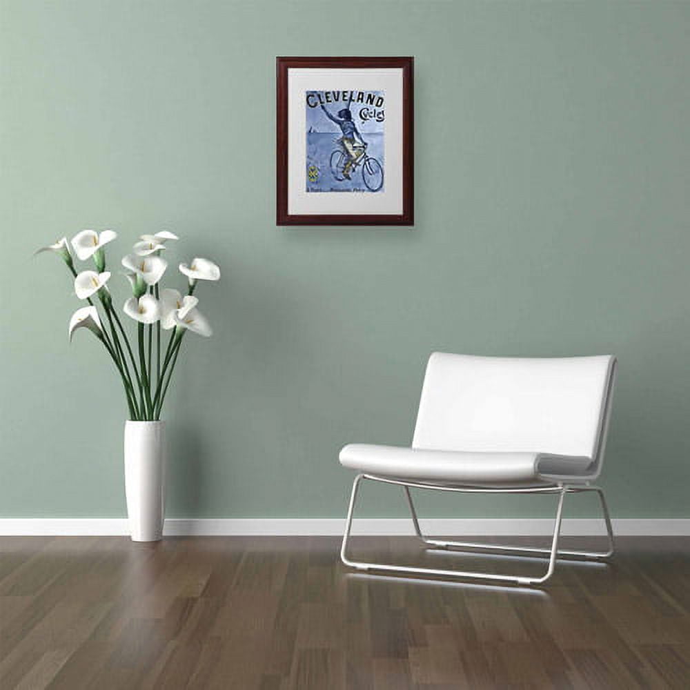 Trademark Fine Art "Bike 55" Matted Framed Art by Vintage Apple Collection, Wood Frame