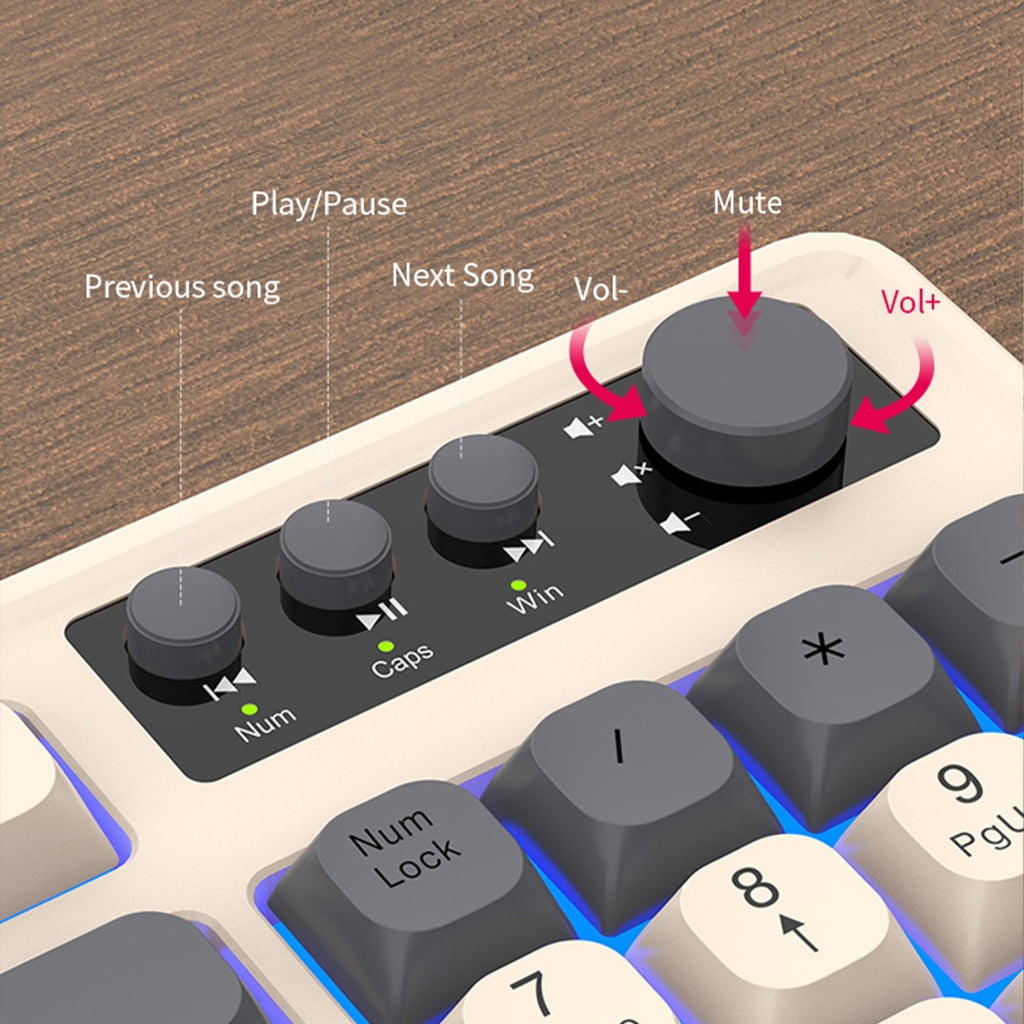 98Key Wire Gaming Keyboard with ARGB Effects, Ergonomic Keyboard, Comfortable Keycaps for Gaming and Use
