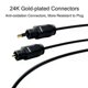 thumbnail image 3 of 2M Audio Optical Fiber Line Mini 35 MM Plug Digital Optical Cable SPDIF Optical Audio Line To Round Mouth TOSLINK Connector, 3 of 4