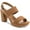 Tan MC, variant on Style & Co. Womens Jazminn Faux Suede Ankle Strap Slingback Sandals