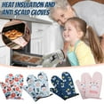 thumbnail image 2 of NSESSHome Heat-Resistant Kitchen Oven Mitts, Non-Slip Cotton Gloves for Safe Cooking, Grilling, and Baking, 2 of 6