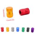 thumbnail image 2 of Clearance YOHOME 4 Packs Car Tire Aluminum Alloy American Valve- Cap Universal Dust-cap Dust- Silver, 2 of 2