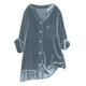 thumbnail image 3 of Tops de manga larga,Blusa holgada de manga larga con cuello en V para mujer, con botones delanteros, de terciopelo y bolsillo, ideal para uso informal en casa, sopatenor, 3 of 9