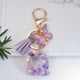thumbnail image 5 of Llavero con colgante de copo de nieve, lentejuelas, gotas de pegamento de cristal, letras en inglés, para bolso de hombre y mujer, regalo, 5 of 6