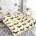 thumbnail image 4 of Gresahom Rooster Chicken Blanket Gift for Adults and Kids Family Animal Funny Colorful Rooster Blanket Super Soft Plush Flannel Throw Blanket for Couch Bed Sofa(50"x60"), 4 of 8