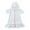 White-1, variant on Odeerbi Kids Girls Swim Cover Up Toddler Swimsuit Coverup Hooded Zip-Up Beach Bathing Suit Robe