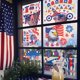 thumbnail image 1 of 4th Of July Window Stickers Removable Independence Day Decor USA Themed Window Clings Temporary Holiday Glass Decals 9pcs, 1 of 7