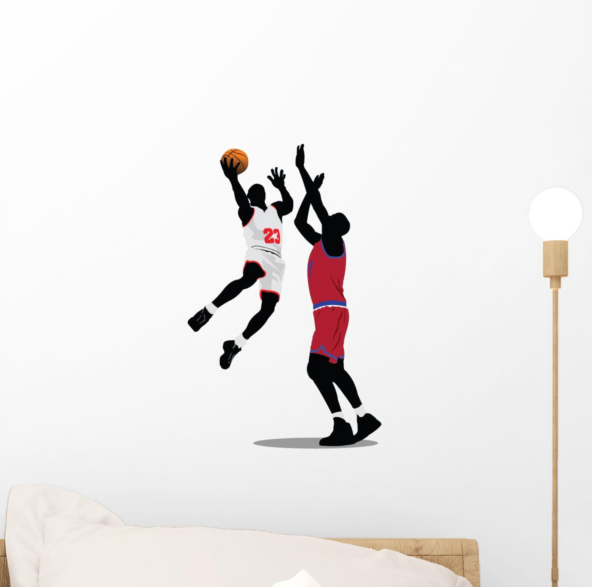 Cricket Player 3D Window Effect Self Adhesive Wall Decal Art Sticker Mural 
