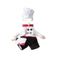 thumbnail image 2 of Dog Halloween Costumes, Pet Dog Chefs Costume with Pretend Knifed and Hat, Pet Chefs Knifed Accessory Comfortable for Puppies Parties Dog Clothing Photography (M), 2 of 7