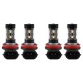 thumbnail image 1 of Paquete de 4 bombillas LED Super H11/H8 10-SMD de alta potencia de 50 W para reemplazo de lámparas de luz antiniebla de coche, XENON blanco, 1 of 5