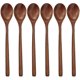 thumbnail image 1 of Wooden Spoons, 6 Pcs Wood Soup Spoons For Eating Mixing Stirring, 1 of 5