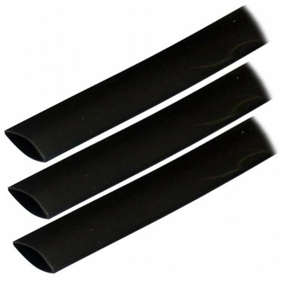 Ancor 306103 0.75 x 3 in. Adhesive Lined Heat Shrink Tubing, Black - Pack of 3
