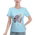 thumbnail image 1 of Women's Basic Short Sleeve T-Shirt Conan and Kaito Kidd, 1 of 6
