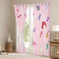 thumbnail image 3 of Erosebridal Girls Boots Scarf Curtains for Living Room,Music Instrument Piano BlackoutCurtains Set of 2 (38x54),Pink Galaxy Starry Sky Curtains and Drapes (38x54),Super Cozy Room Decoration, 3 of 7