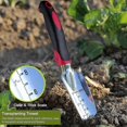 thumbnail image 4 of Cast Aluminum Gardening Tool Kit with Non-Slip Rubber Handles, 3-Piece Heavy Duty Garden Tool Set for Outdoor Use, 4 of 5