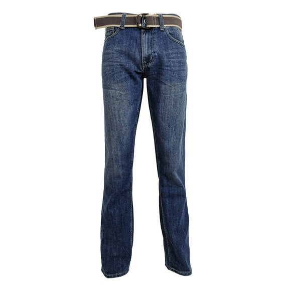 Flypaper Mens Straight Leg Regular FIT Fashion Jeans Medium Wash 34W x 34L