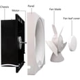 thumbnail image 3 of Plastic Fan Blade Replacement, 6 Inch 8 Inch 10 Inch 12 Inch White Bathroom Fan Blade Replacement for Fan Blades Home(8 inches), 3 of 3