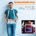 thumbnail image 6 of Shockproof Case for Samsung Galaxy Tab S10+/ S9+/ S9 FE+ Plus 12.4 Inch, 360 Rotating Stand Heavy Duty Protective Shoulder Strap with S Pen Holder Cover for Galaxy Tab S10+/S9+/S9 FE+, Rainbow Pink, 6 of 20