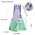 thumbnail image 2 of Canvas Sling Bag - Small Crossbody Backpack Shoulder Casual Daypack Rucksack for Men Women Outdoor Cycling Hiking Travel, 2 of 7