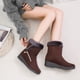 thumbnail image 5 of Invierno nuevas botas de nieve cálidas para mujer zapatos de mujer informales de tacón bajo de gamuza con cadena lateral Wmkox8yii ghj1676, 5 of 9