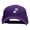 Purple, variant on Musical Note Embroidered Low Profile Cap - White OSFM