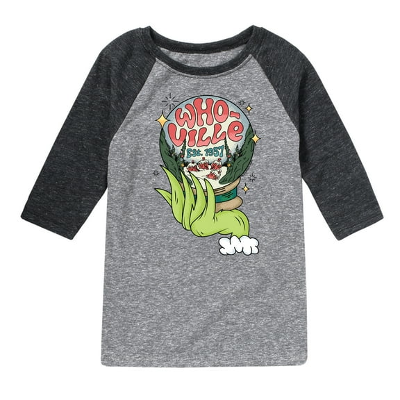 The Grinch - Whoville Globe - Toddler & Youth Raglan Graphic T-Shirt