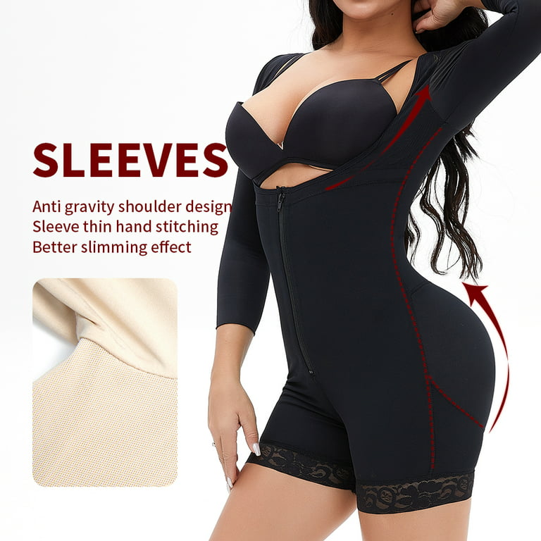 COMFREE Fajas Colombianas Shapewear for Women Tummy Control Body Shaper  Slimming Faja Compression Bodysuit Full Body Open Bust