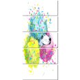 thumbnail image 2 of Cute White Dog with Color Spheres - Contemporary Animal Art Canvas, 2 of 3