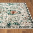 thumbnail image 6 of Luxe Weavers Oriental Floral Green 5x7 Area Rug, Non-Shedding Distressed Style Carpet, 6 of 10