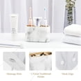 thumbnail image 3 of Shinowa Toothbrush Holder,Premium Toothbrush Organizer,Bathroom Storage Organizer for Electric Toothbrush, Toothpaste, Razor, Comb, Gravel White, 3 of 8